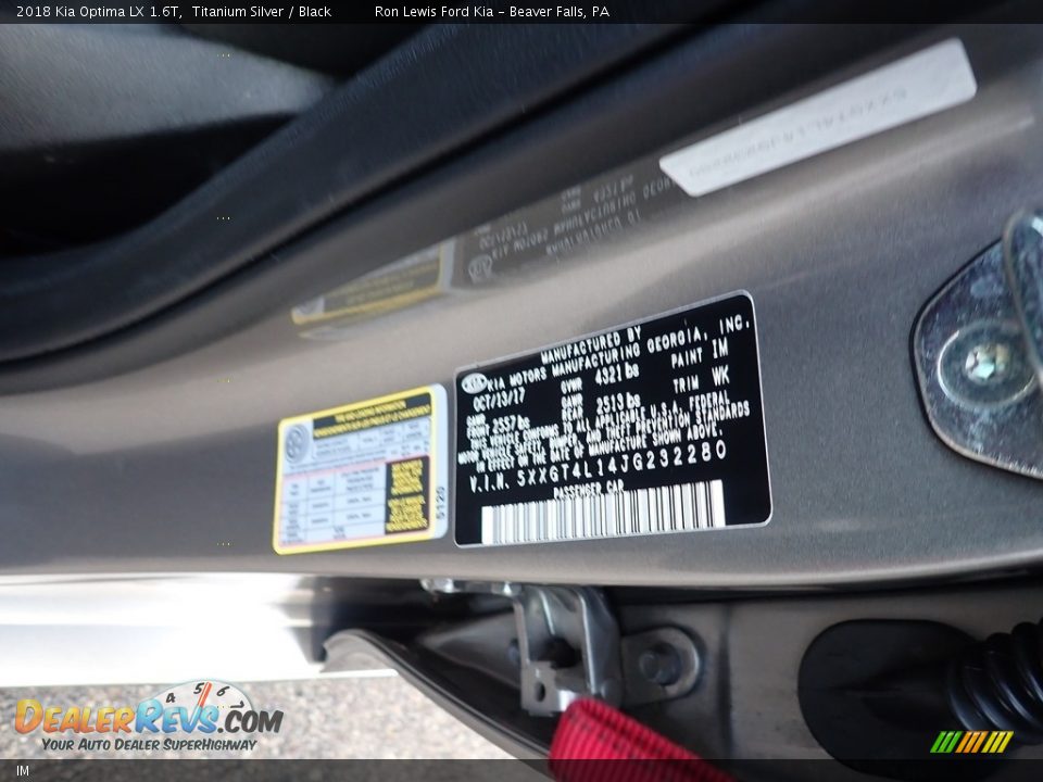 Kia Color Code IM Titanium Silver