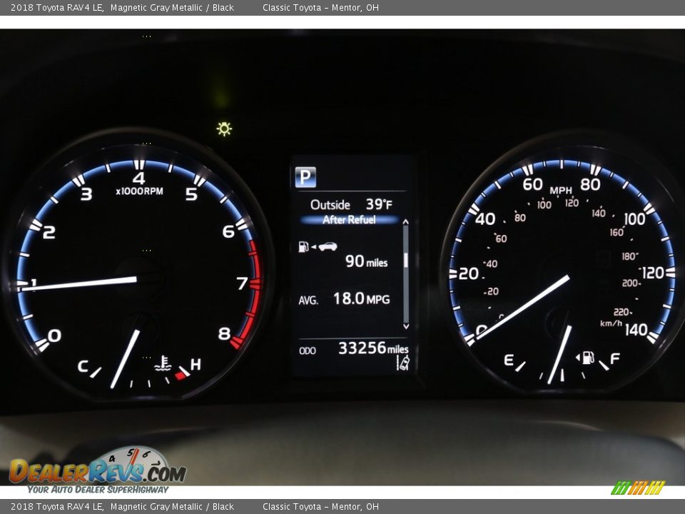 2018 Toyota RAV4 LE Magnetic Gray Metallic / Black Photo #8