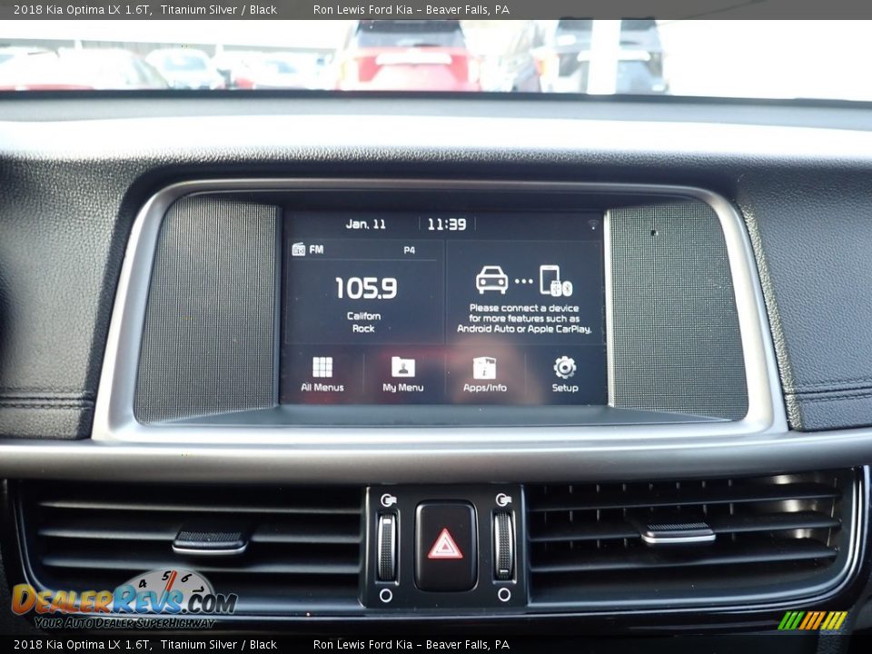 2018 Kia Optima LX 1.6T Titanium Silver / Black Photo #15