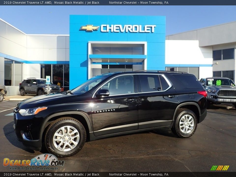 2019 Chevrolet Traverse LT AWD Mosaic Black Metallic / Jet Black Photo #1