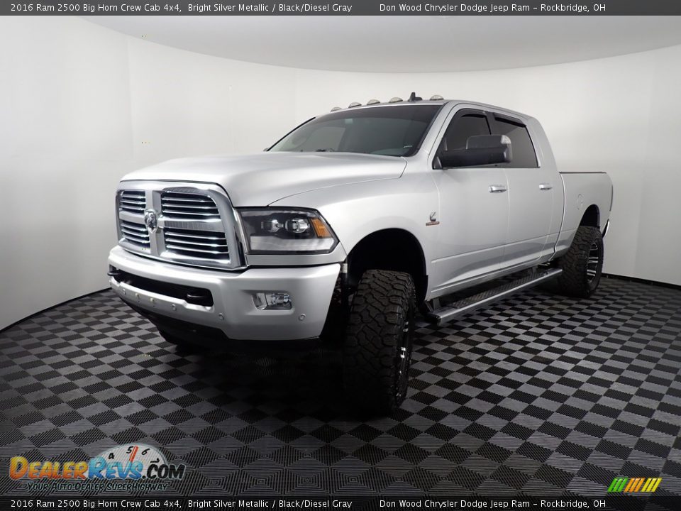 2016 Ram 2500 Big Horn Crew Cab 4x4 Bright Silver Metallic / Black/Diesel Gray Photo #9