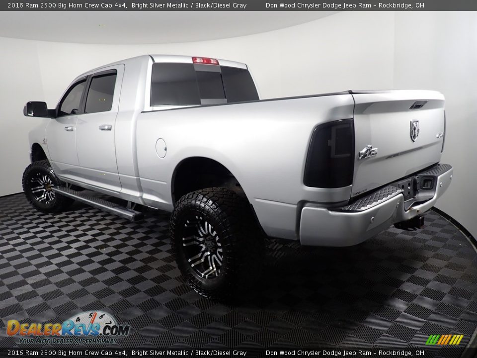 2016 Ram 2500 Big Horn Crew Cab 4x4 Bright Silver Metallic / Black/Diesel Gray Photo #12