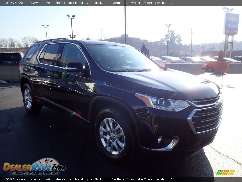 2019 Chevrolet Traverse LT AWD Mosaic Black Metallic / Jet Black Photo #10