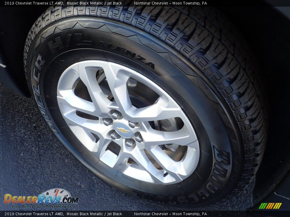 2019 Chevrolet Traverse LT AWD Mosaic Black Metallic / Jet Black Photo #13