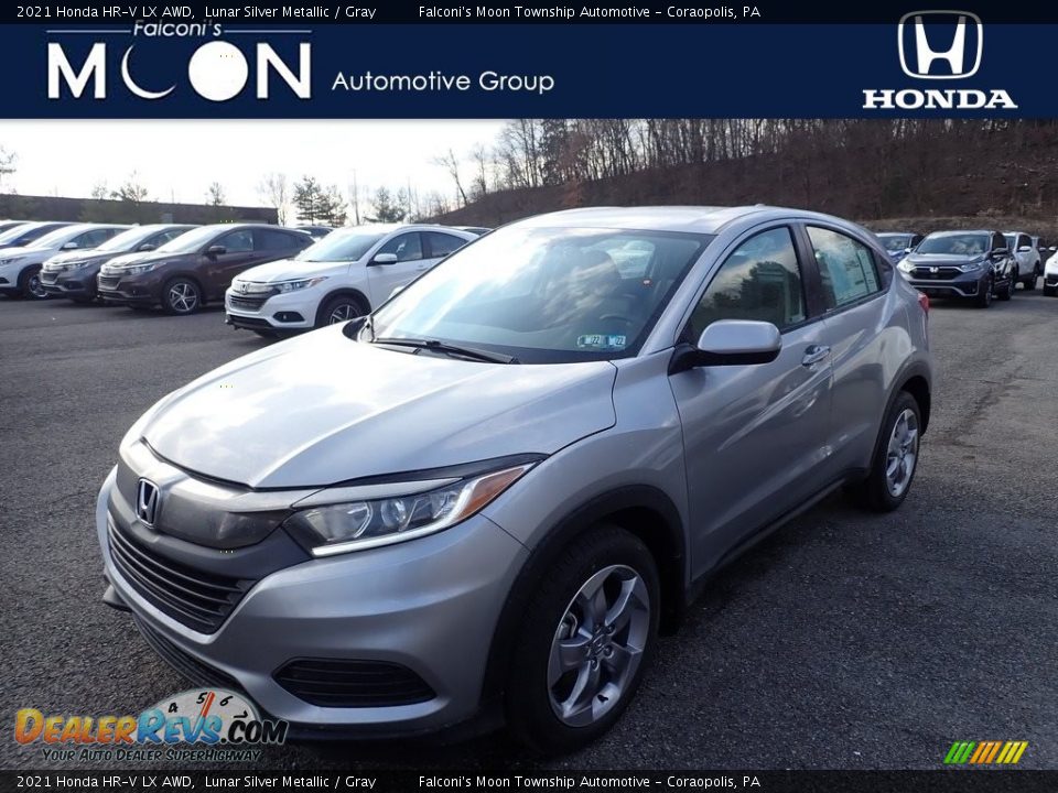 2021 Honda HR-V LX AWD Lunar Silver Metallic / Gray Photo #1