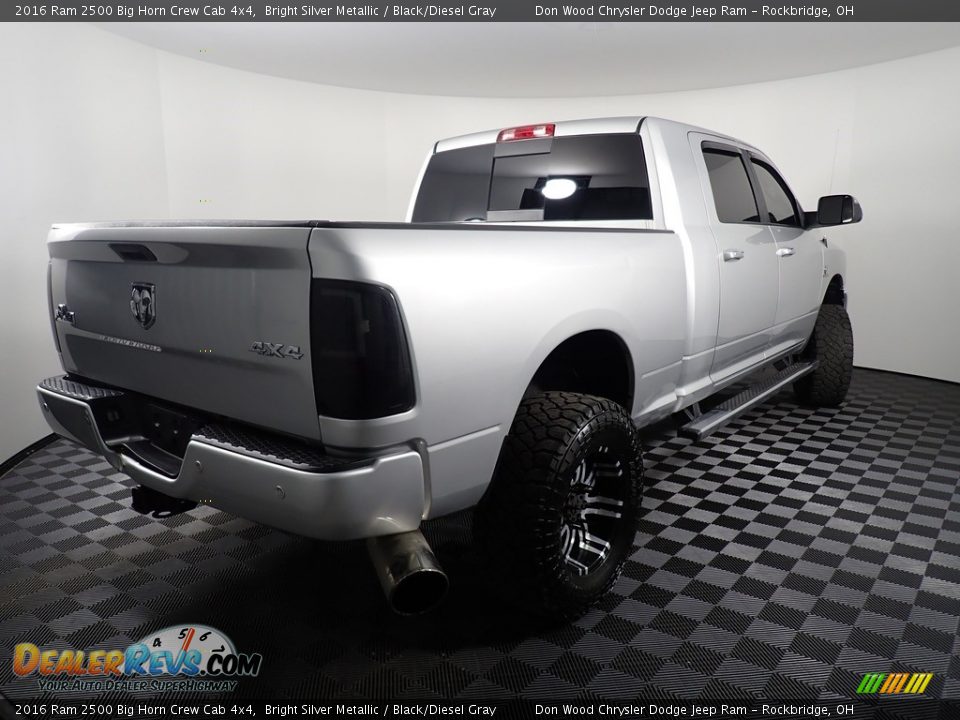 2016 Ram 2500 Big Horn Crew Cab 4x4 Bright Silver Metallic / Black/Diesel Gray Photo #16