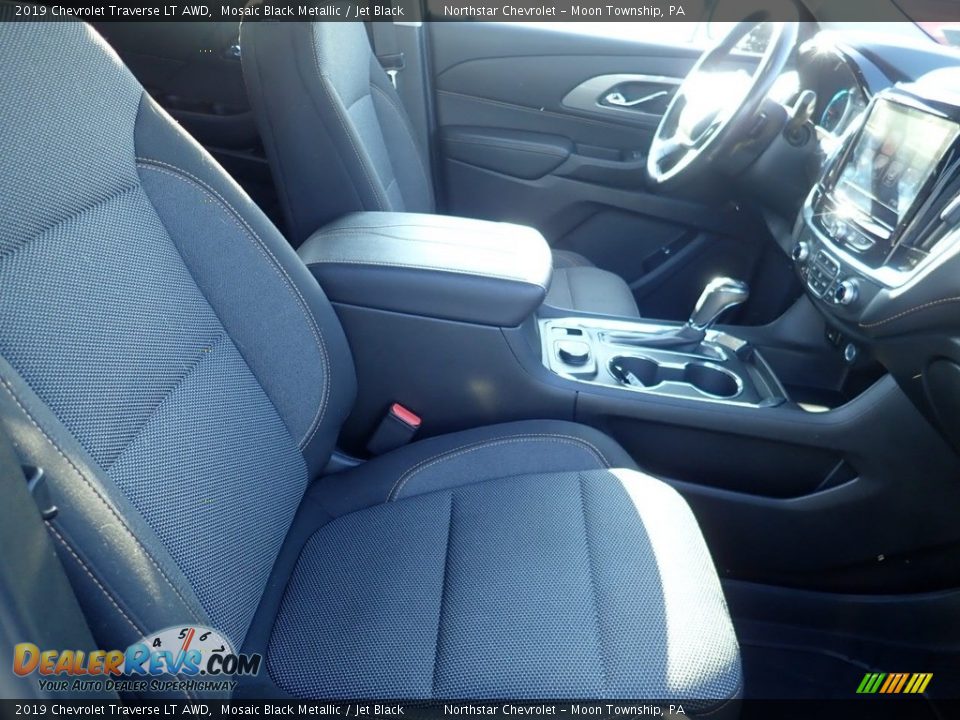 2019 Chevrolet Traverse LT AWD Mosaic Black Metallic / Jet Black Photo #14