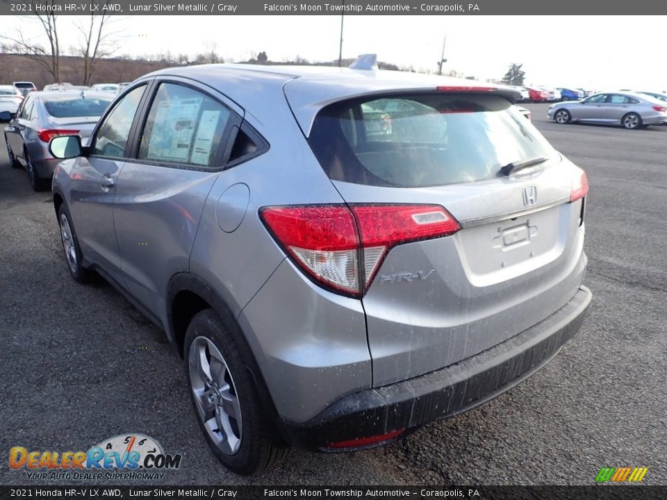 2021 Honda HR-V LX AWD Lunar Silver Metallic / Gray Photo #3