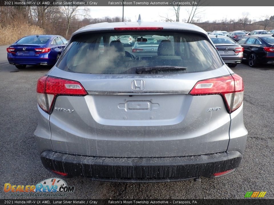 2021 Honda HR-V LX AWD Lunar Silver Metallic / Gray Photo #4