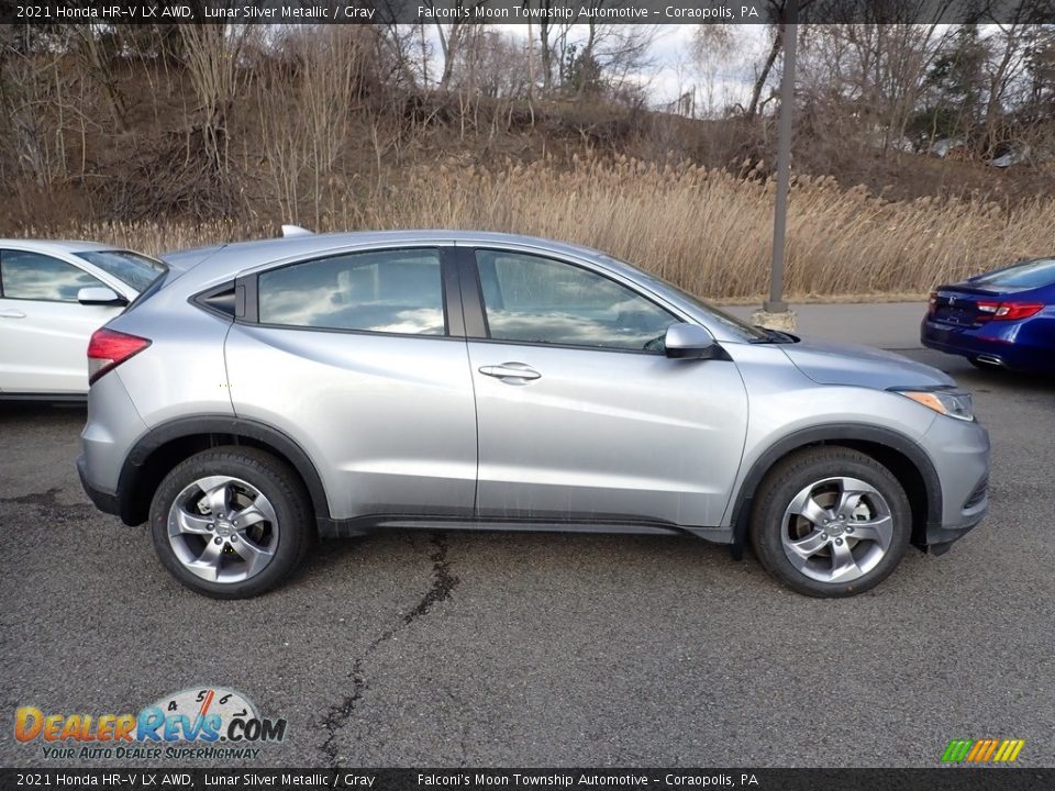 2021 Honda HR-V LX AWD Lunar Silver Metallic / Gray Photo #6