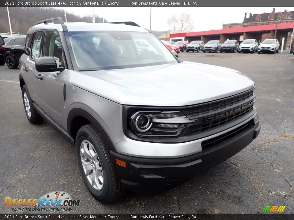 2021 Ford Bronco Sport Base 4x4 Iconic Silver Metallic / Ebony Photo #3