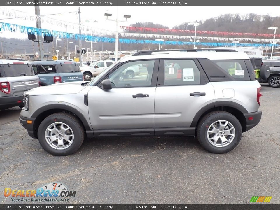 Iconic Silver Metallic 2021 Ford Bronco Sport Base 4x4 Photo #6