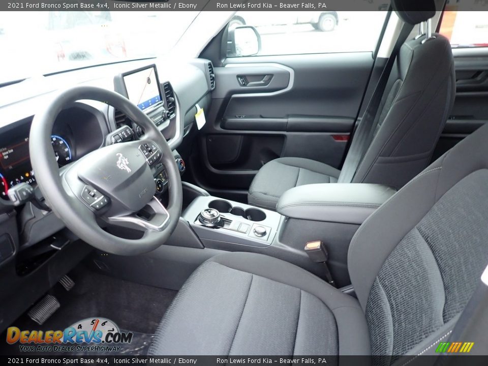 Ebony Interior - 2021 Ford Bronco Sport Base 4x4 Photo #9