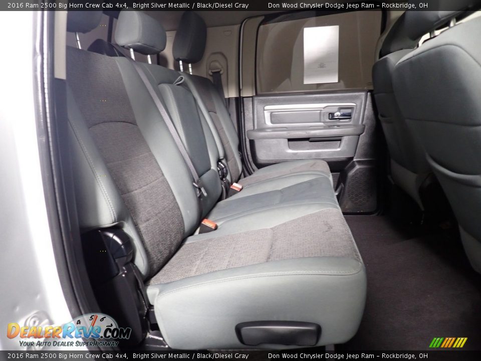 Rear Seat of 2016 Ram 2500 Big Horn Crew Cab 4x4 Photo #36