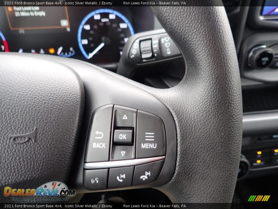 2021 Ford Bronco Sport Base 4x4 Steering Wheel Photo #16
