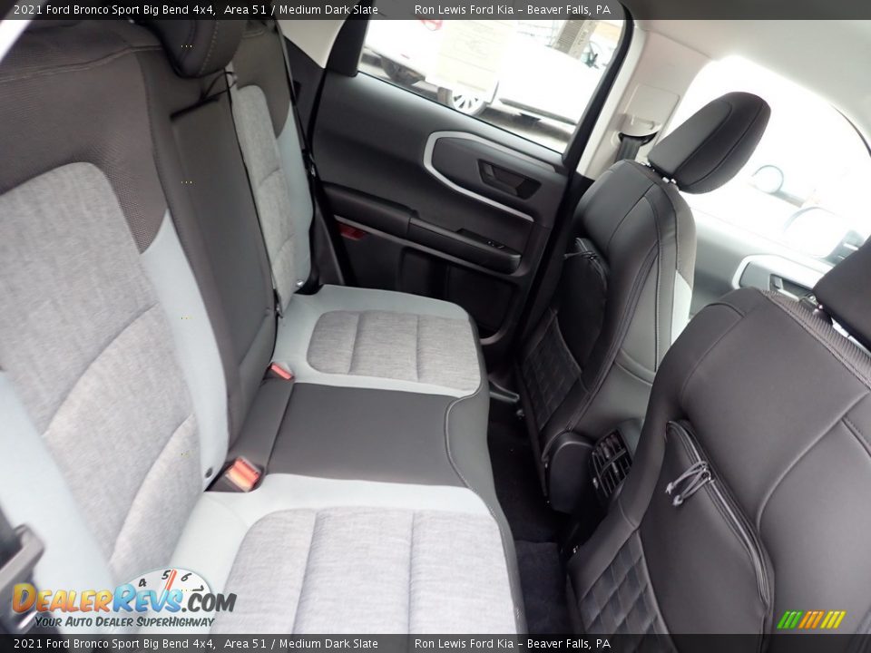 Rear Seat of 2021 Ford Bronco Sport Big Bend 4x4 Photo #9