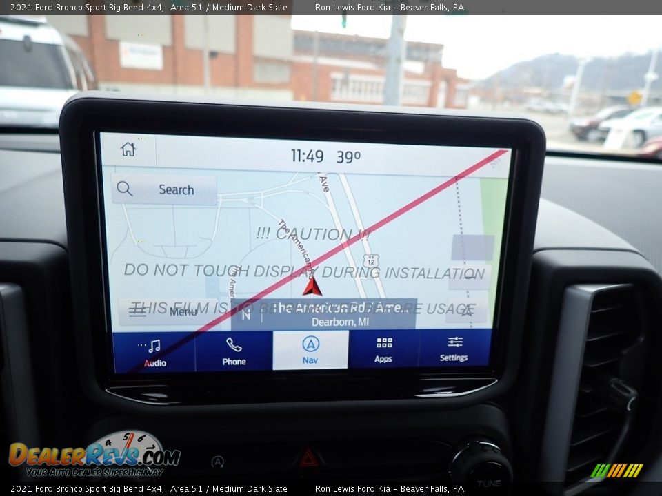 Navigation of 2021 Ford Bronco Sport Big Bend 4x4 Photo #16