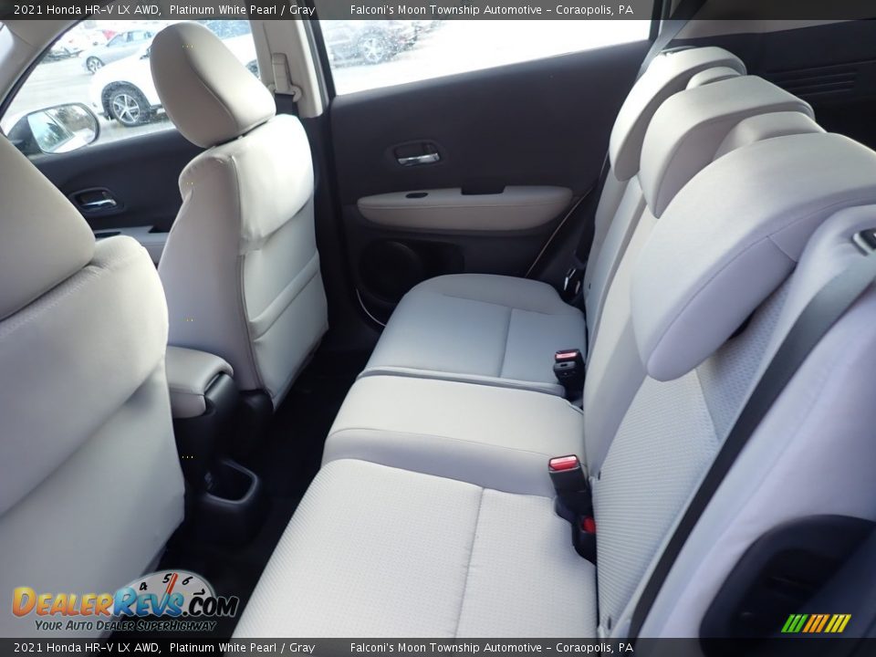 2021 Honda HR-V LX AWD Platinum White Pearl / Gray Photo #9