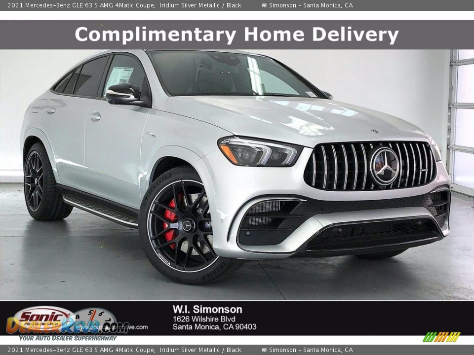 2021 Mercedes-Benz GLE 63 S AMG 4Matic Coupe Iridium Silver Metallic / Black Photo #1