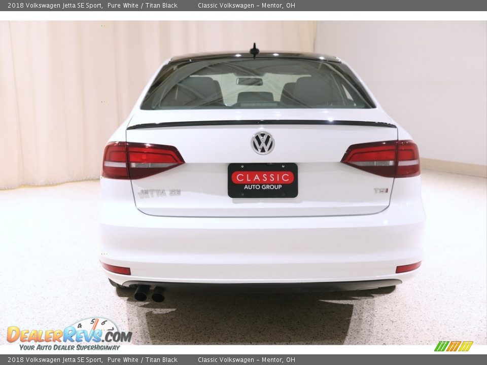 2018 Volkswagen Jetta SE Sport Pure White / Titan Black Photo #17