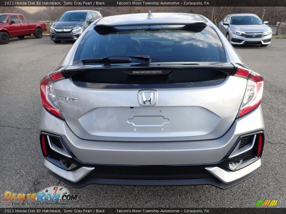 2021 Honda Civic EX Hatchback Sonic Gray Pearl / Black Photo #4