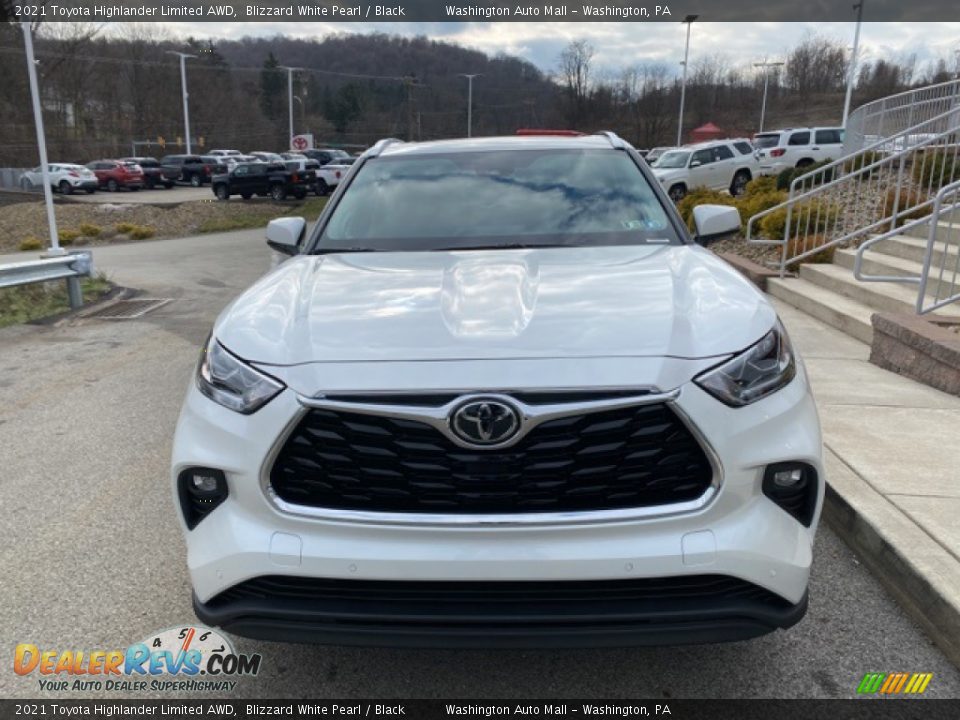 2021 Toyota Highlander Limited AWD Blizzard White Pearl / Black Photo #12