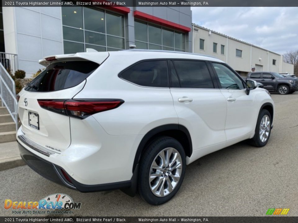 2021 Toyota Highlander Limited AWD Blizzard White Pearl / Black Photo #14