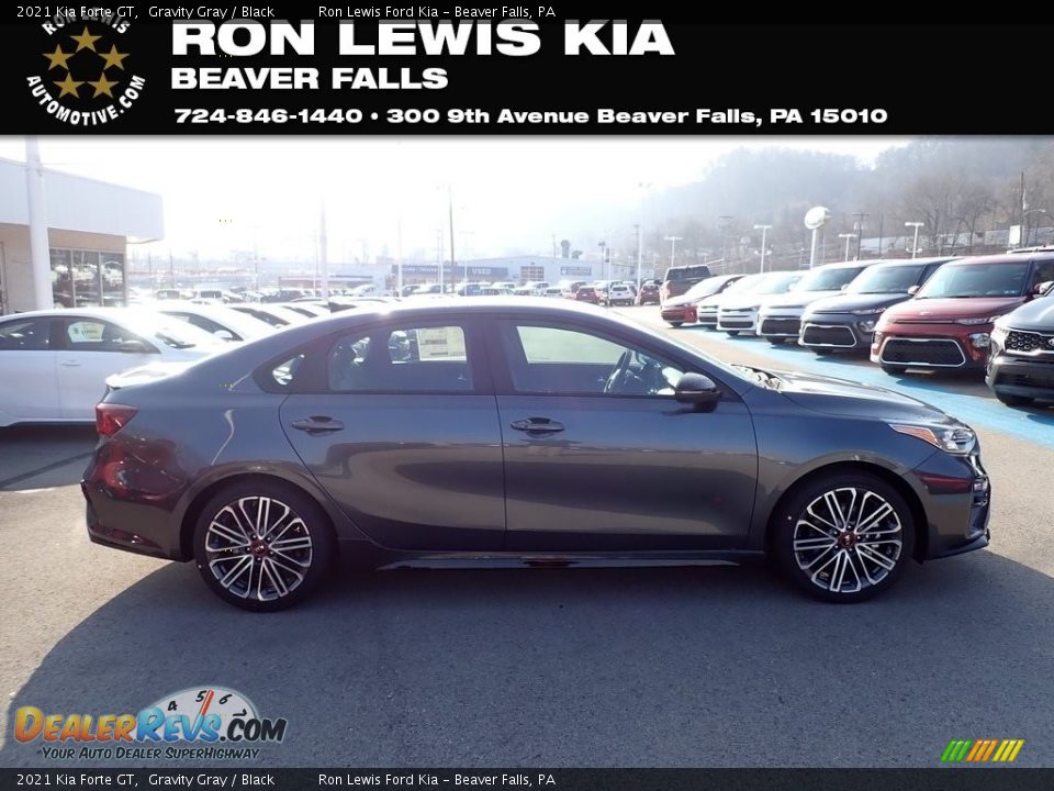 2021 Kia Forte GT Gravity Gray / Black Photo #1