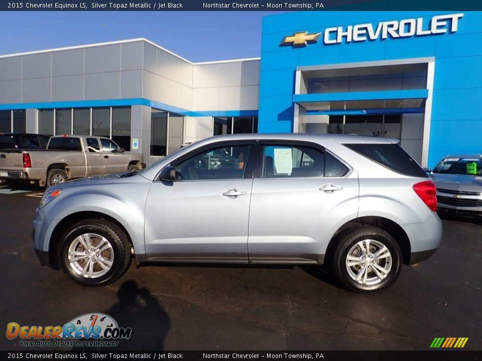 2015 Chevrolet Equinox LS Silver Topaz Metallic / Jet Black Photo #3