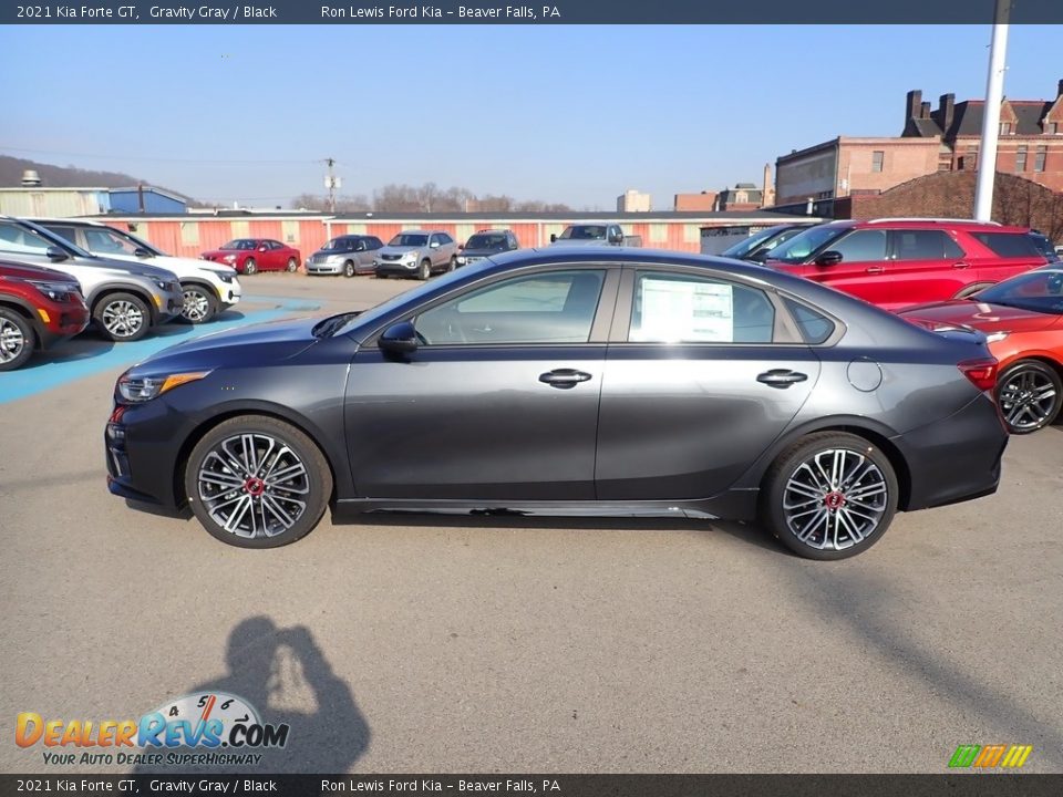 2021 Kia Forte GT Gravity Gray / Black Photo #6