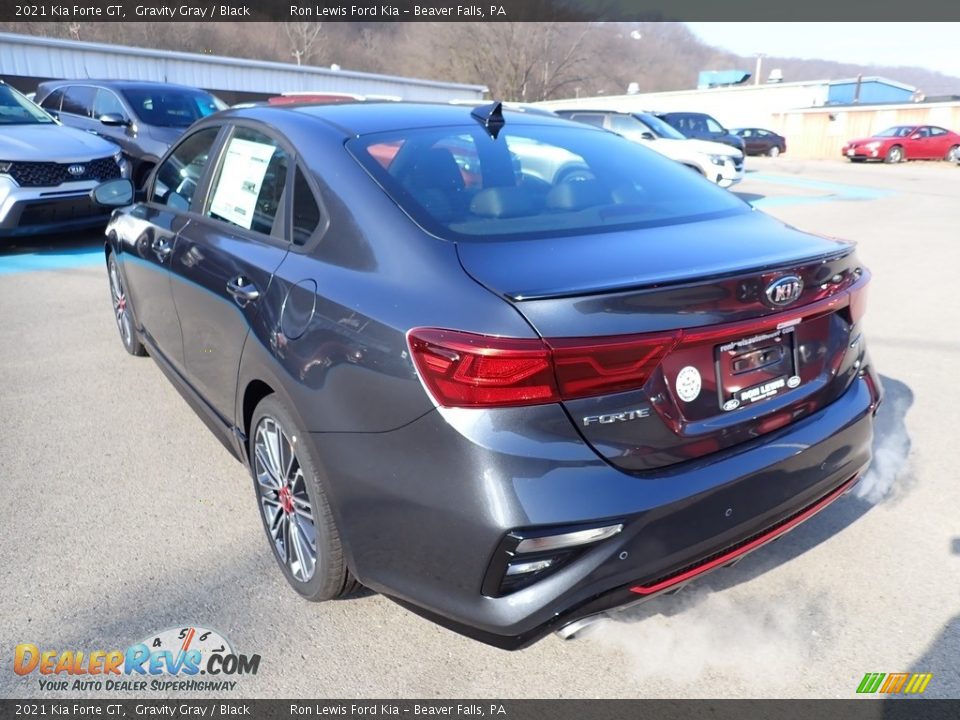 2021 Kia Forte GT Gravity Gray / Black Photo #7