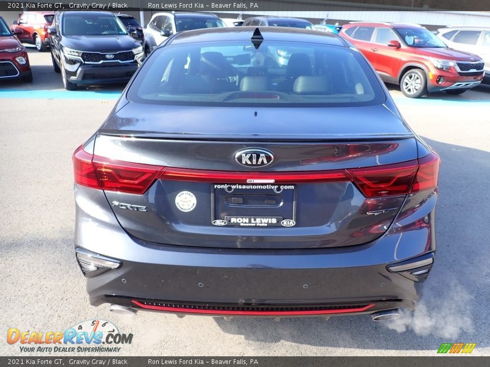 2021 Kia Forte GT Gravity Gray / Black Photo #8