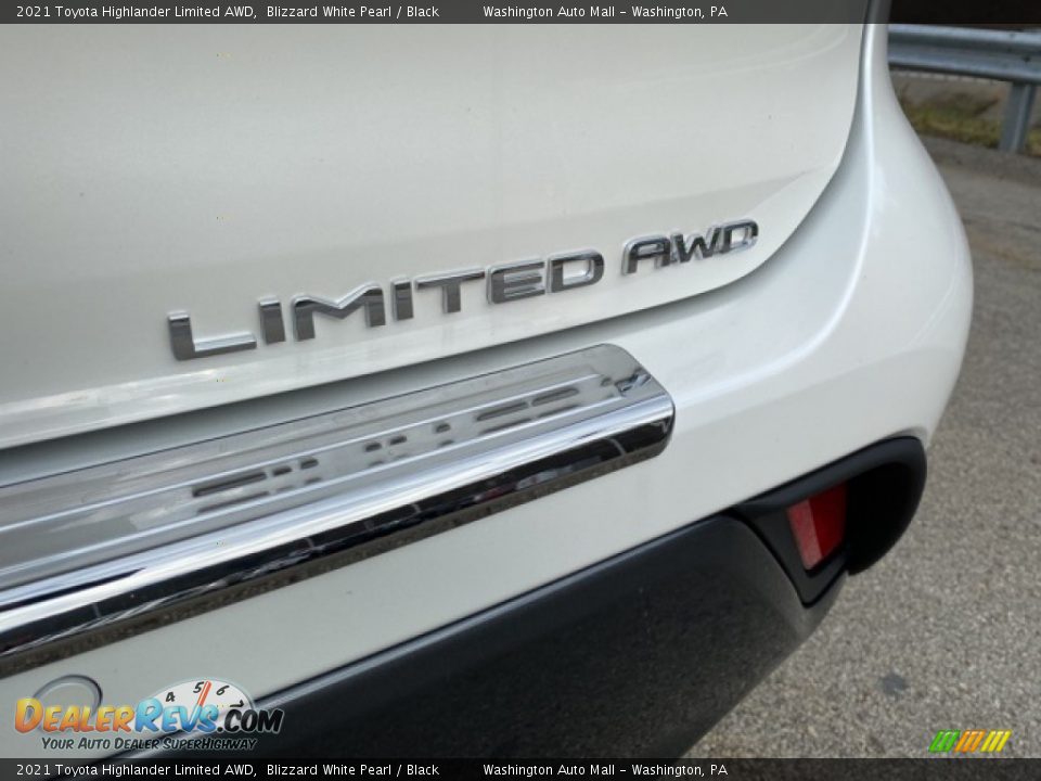 2021 Toyota Highlander Limited AWD Blizzard White Pearl / Black Photo #25