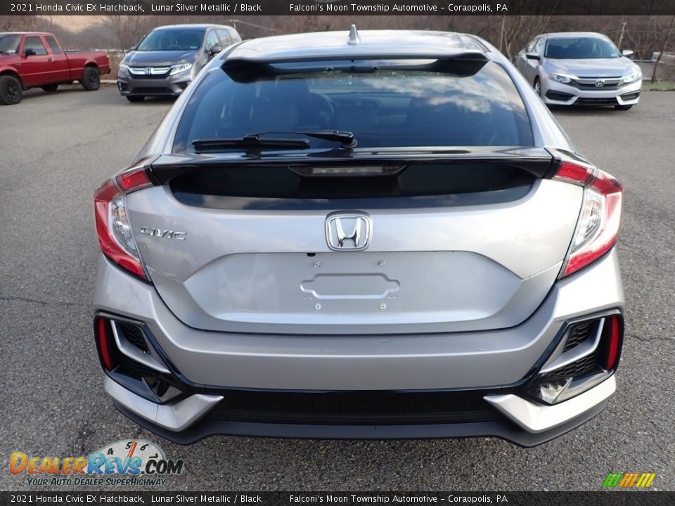 2021 Honda Civic EX Hatchback Lunar Silver Metallic / Black Photo #4