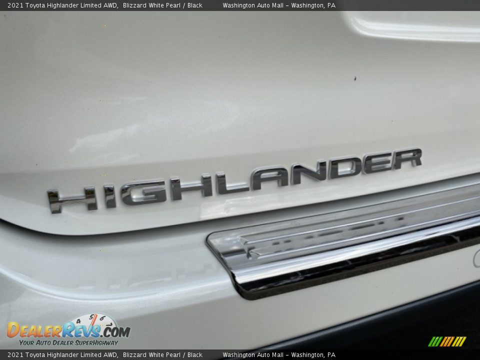 2021 Toyota Highlander Limited AWD Blizzard White Pearl / Black Photo #26