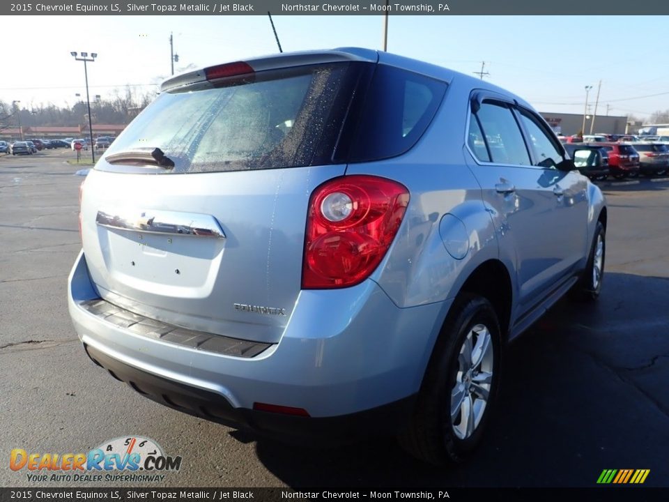 2015 Chevrolet Equinox LS Silver Topaz Metallic / Jet Black Photo #8