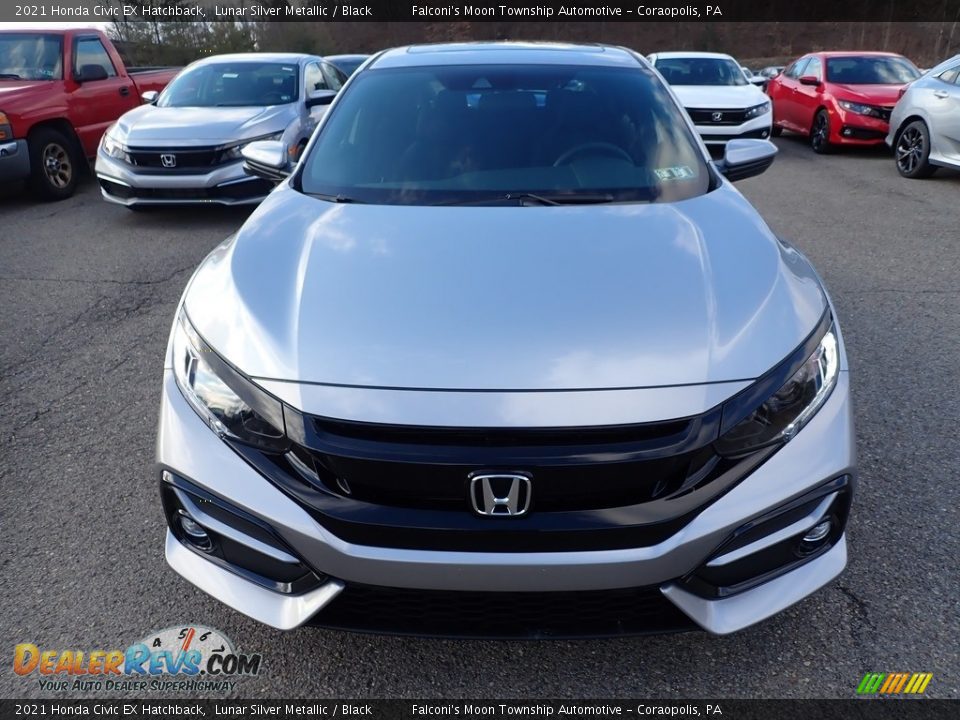 2021 Honda Civic EX Hatchback Lunar Silver Metallic / Black Photo #7