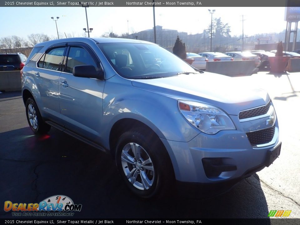 2015 Chevrolet Equinox LS Silver Topaz Metallic / Jet Black Photo #11