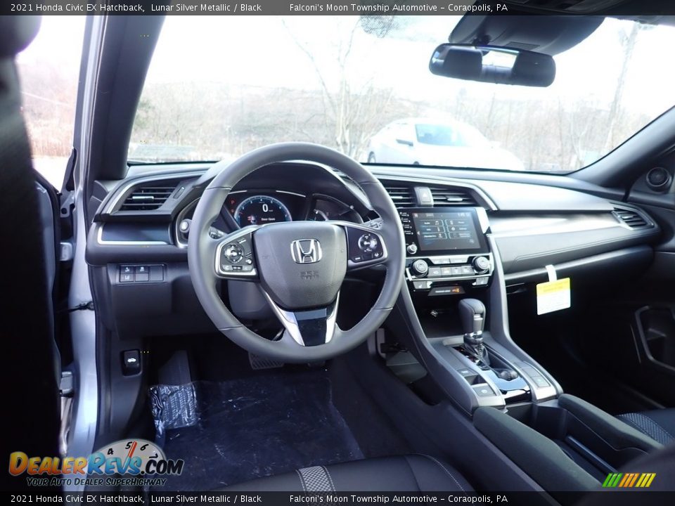 2021 Honda Civic EX Hatchback Lunar Silver Metallic / Black Photo #10
