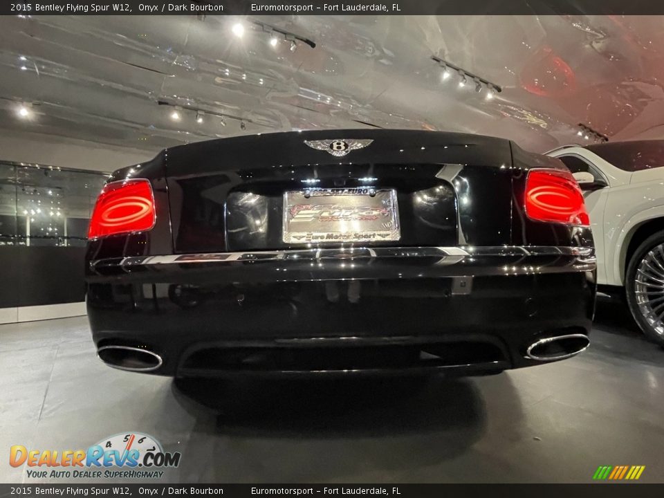 2015 Bentley Flying Spur W12 Onyx / Dark Bourbon Photo #5