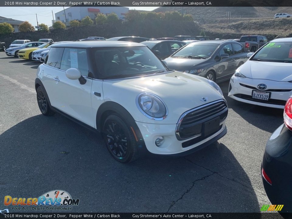 2018 Mini Hardtop Cooper 2 Door Pepper White / Carbon Black Photo #3