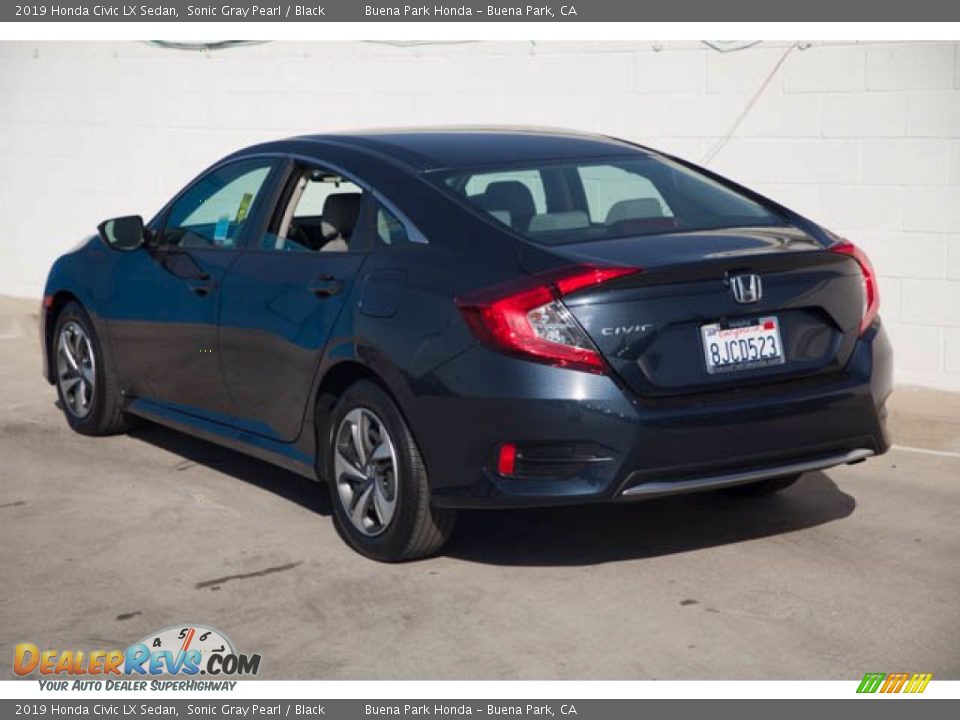 2019 Honda Civic LX Sedan Sonic Gray Pearl / Black Photo #2