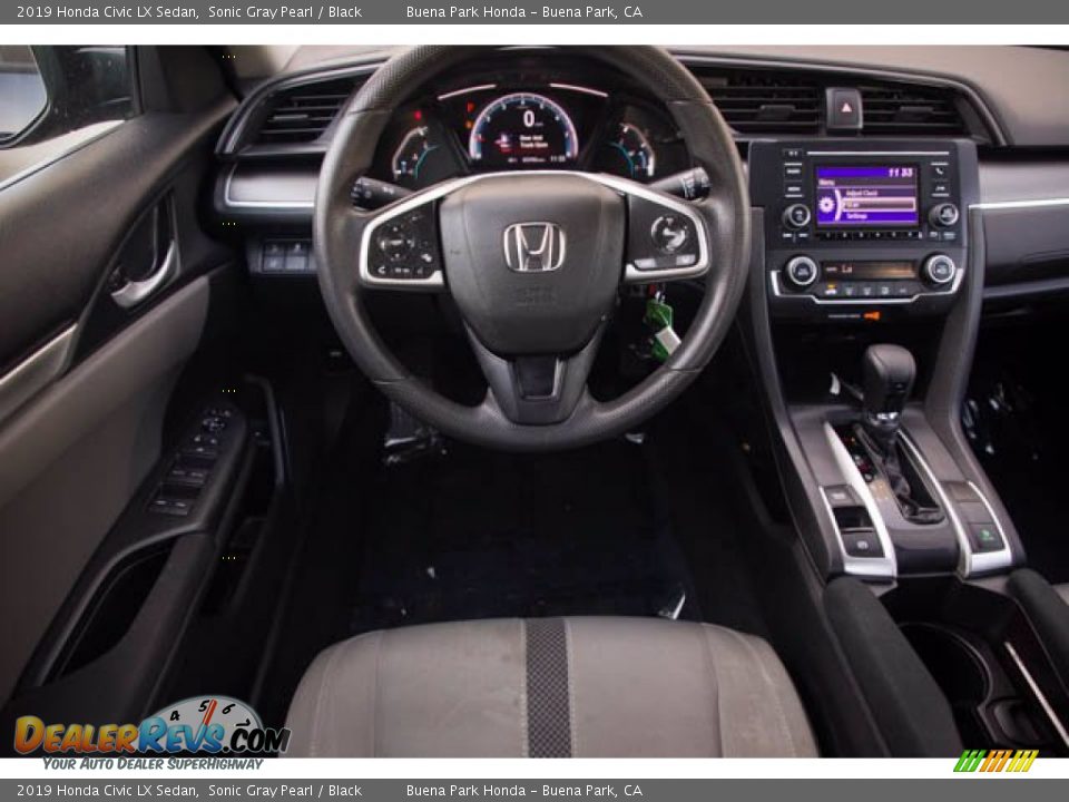2019 Honda Civic LX Sedan Sonic Gray Pearl / Black Photo #5
