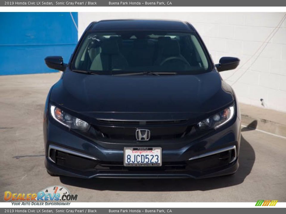 2019 Honda Civic LX Sedan Sonic Gray Pearl / Black Photo #7