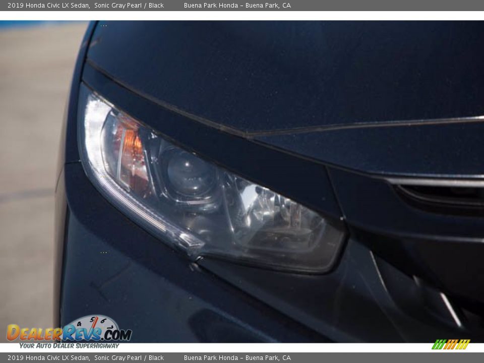 2019 Honda Civic LX Sedan Sonic Gray Pearl / Black Photo #8