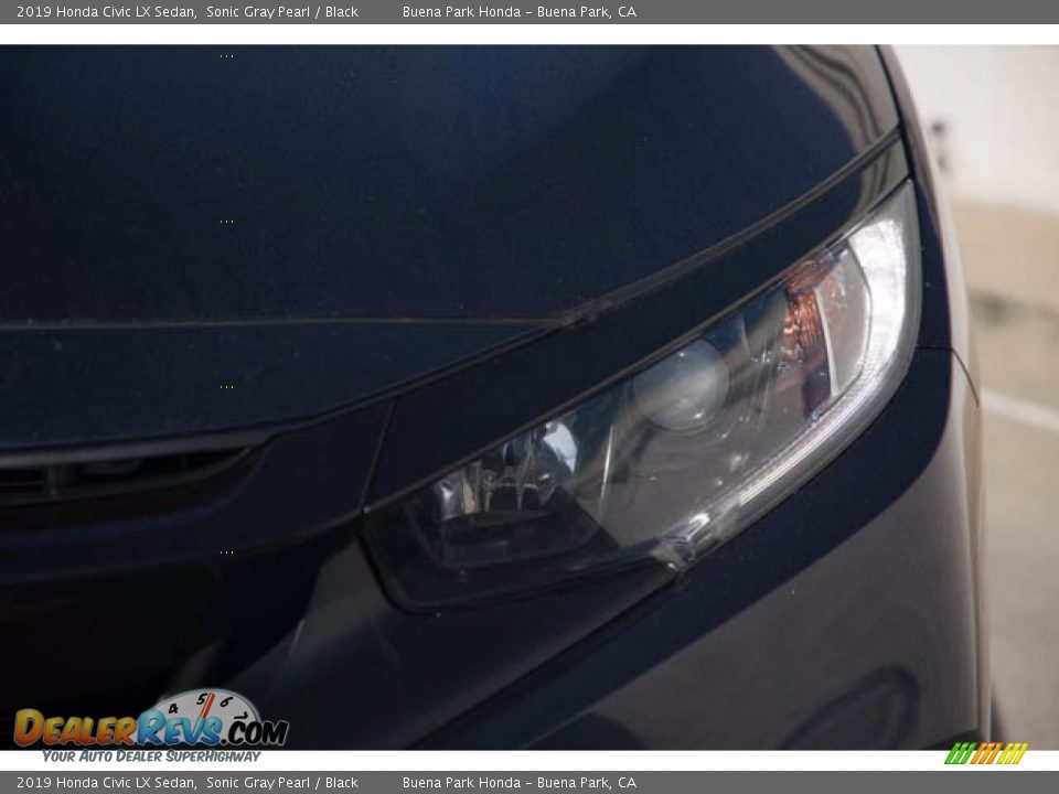 2019 Honda Civic LX Sedan Sonic Gray Pearl / Black Photo #9