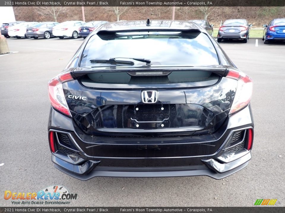 2021 Honda Civic EX Hatchback Crystal Black Pearl / Black Photo #4