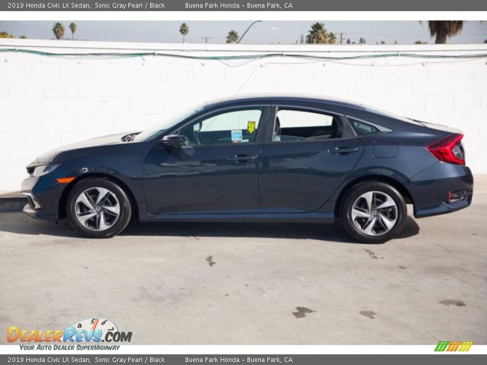 2019 Honda Civic LX Sedan Sonic Gray Pearl / Black Photo #10