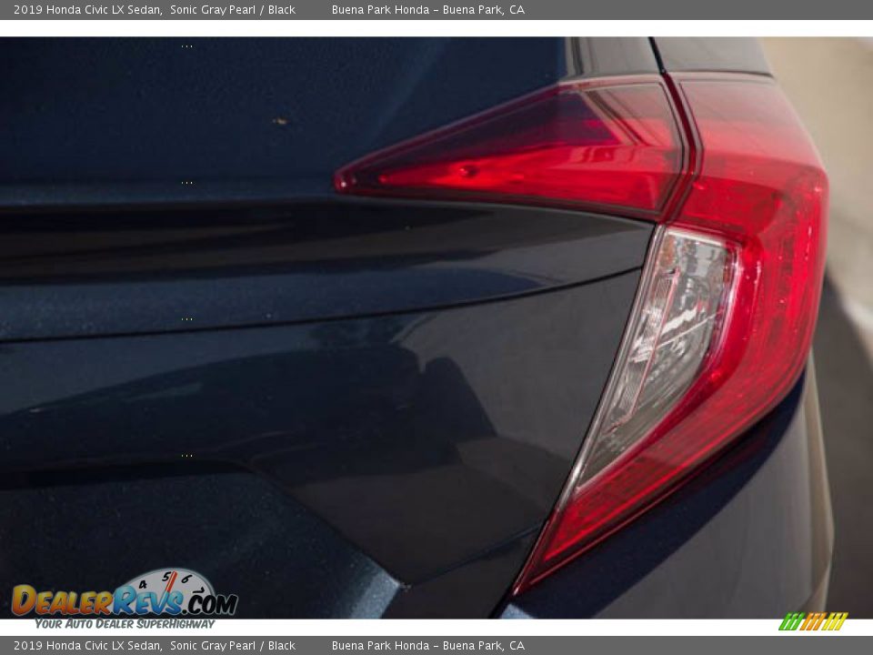 2019 Honda Civic LX Sedan Sonic Gray Pearl / Black Photo #13