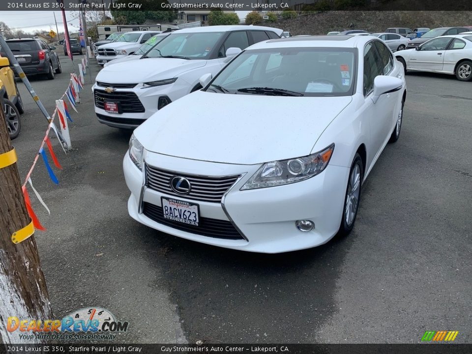 2014 Lexus ES 350 Starfire Pearl / Light Gray Photo #2